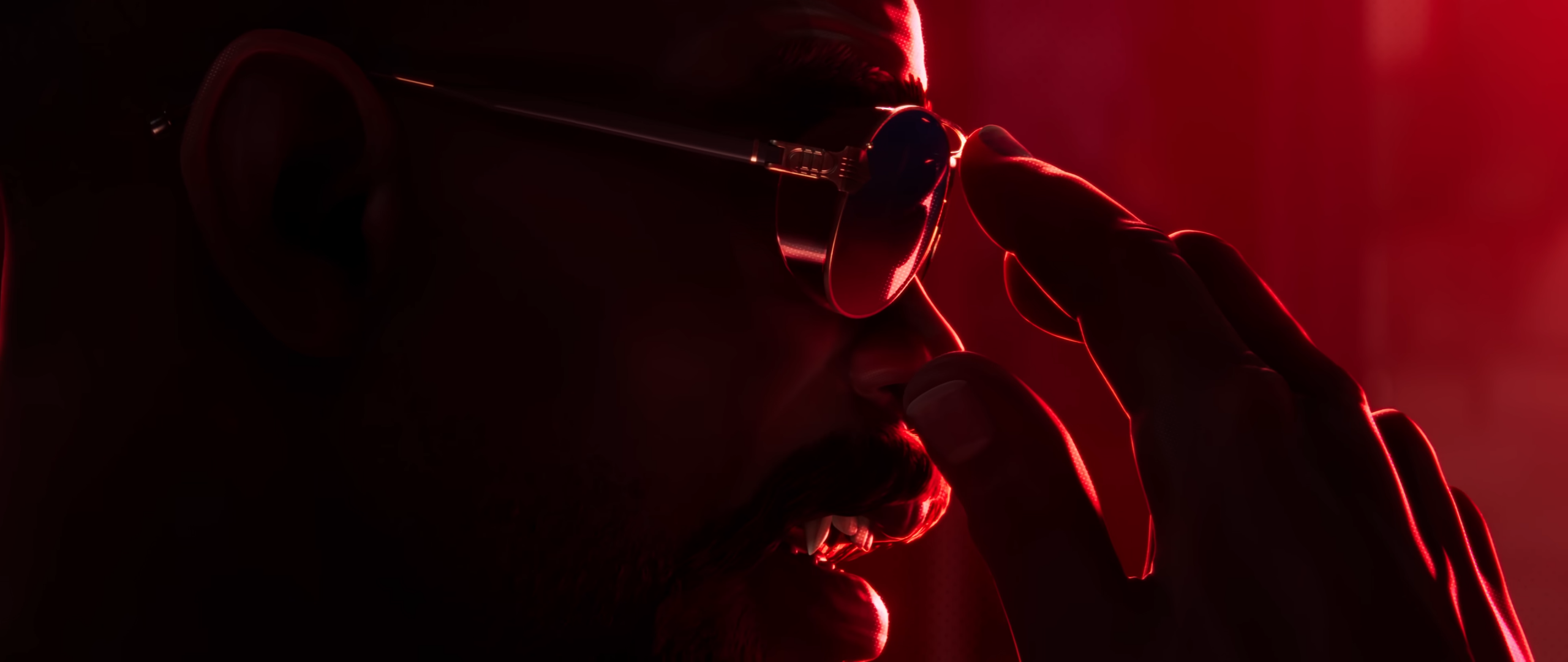 Blade donning sunglasses in the Marvel's Blade announcement teaser.