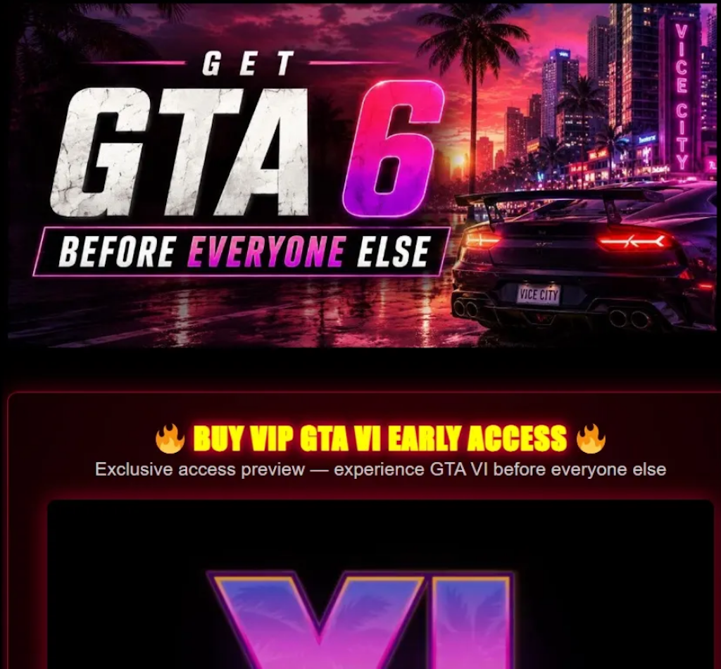 Grand Theft Auto 6 'VIP early access' scam sites are already popping up, Malwarebytes warns